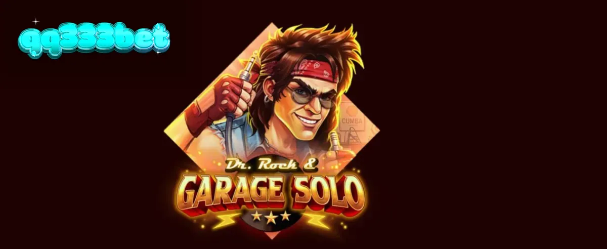 Tampilan visual slot Dr. Rock & Garage Solo dengan elemen musik rock